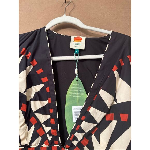 NWT Farm Rio Coconut Grove Puff Sleeve Maxi *note - Picture 2 of 16